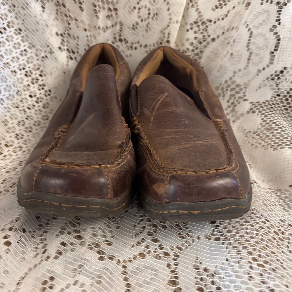B.O.C Eric Men's US 9 M Brown Leather Loafers Shoes